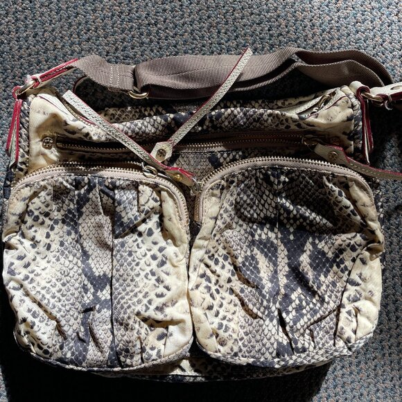 MZ Wallace Mia Snakeskin Print Crossbody Bag - Picture 3 of 10